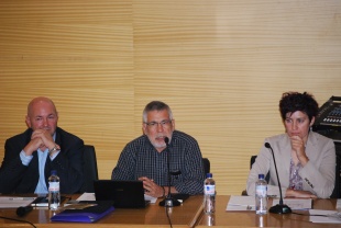 Henrique Costas, Xabier Docampo e Mercedes Queixas