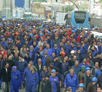 Seguen as movilizacións no sector do metal (Imaxe dunha manifestación anterior)