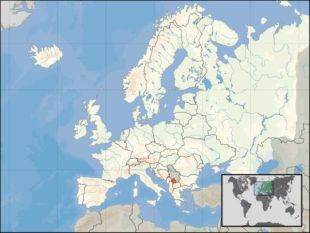 Situación de Cosova, no corazón dos Balcáns (o mapa amplíase clicando nel)