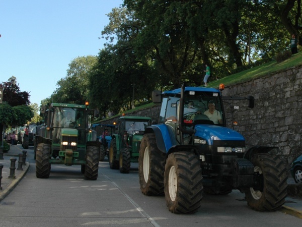 Tractorada en Compostela